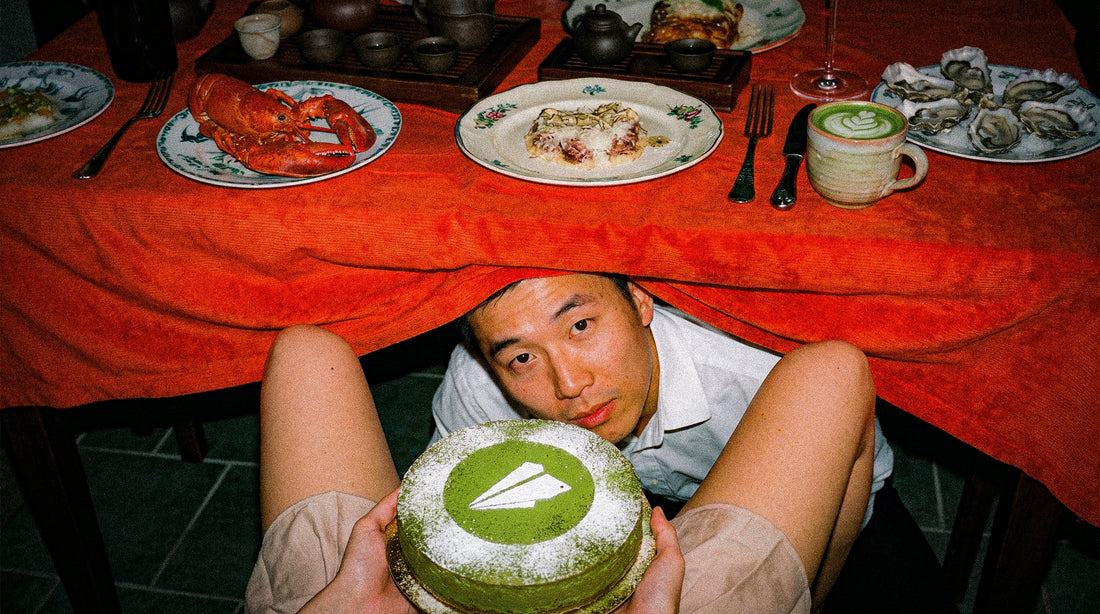 A chilled matcha dessert made with KaMoss ceremonial matcha