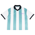 Unisex Boxy Striped Collared Soccer Jersey