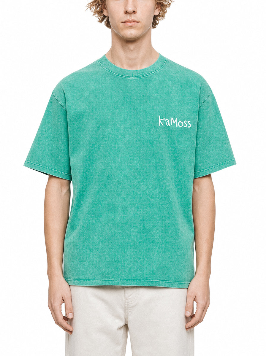 Snow Washed Oversized Cotton T-Shirt