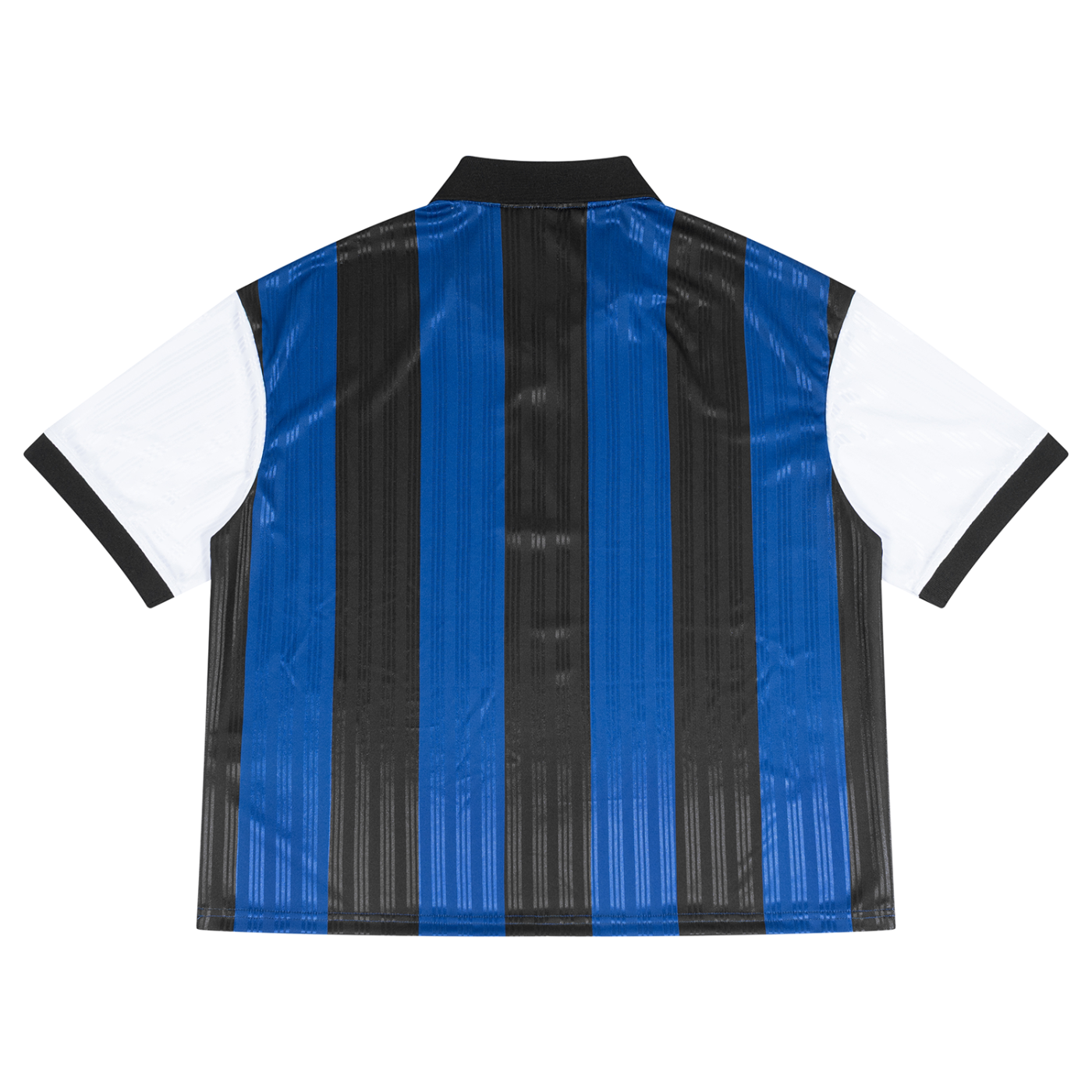 Unisex Boxy Striped Collared Soccer Jersey